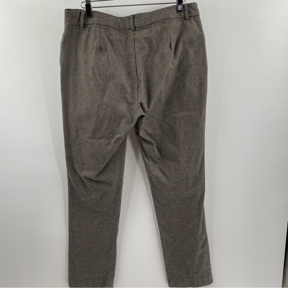 Lauren Ralph Lauren Herringbone Cotton Straight Leg Stretch Zipper Pockets Pant - Picture 8 of 13
